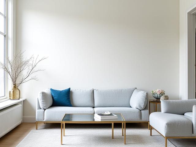 Gustaviansk inspirerat vardagsrum med tidlösa möbler